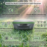 Unité GNSS RTK K600 Pro, Dispositif de positionnement haute précision à 1980 canaux pour les projets de construction et de levés topographiques