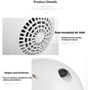 Tiêu Chuẩn Châu Âu Mỹ Dễ Thương Phim Hoạt Hình Nhỏ Máy Sưởi Điện 500W Fan Hâm Mộ Nóng Cho Máy Tính Để Bàn Hộ Gia Đình Sử Dụng - Product Image 3