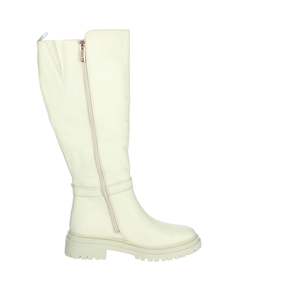 Carmela Women's <b>Knee</b> <b>High</b> Boots Cream Heel Put - Product Image 4