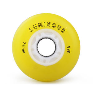Roues de patins à roulettes <span class=keywords><strong>LED</strong></span> haute luminosité OEM ODM avec roulement ABEC-9, étanches, lumineuses et qui brillent dans le noir, en matériau PU - Product Image 4
