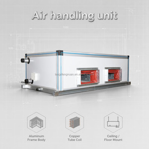 Système HVAC commercial, unité de traitement <span class=keywords><strong>d</strong></span>'air (UTA) montée au plafond KD(X)-3, refroidie par <span class=keywords><strong>eau</strong></span>, avec récupération de chaleur - Product Image 1