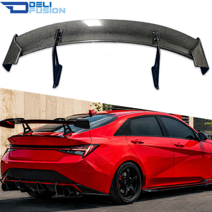 สปอยเลอร์หลังคาร์บอนไฟเบอร์แท้สำหรับ Hyundai Elantra N Avante CN7 ปี 2021-2025 รุ่น GT สไตล์ AD ชิ้นส่วนตกแต่งฝากระโปรงท้ายแบบสปอร์ต - Product Image 1