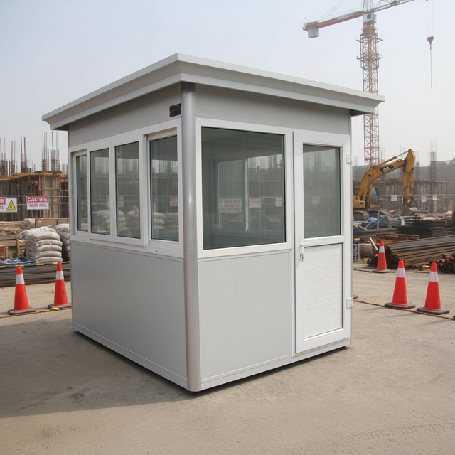 TOPPRE Fast Delivery Removable Side Container Frame Portable Mobile Sandwich Panel Security Guard Booth Sentry Kiosk Guard Booth