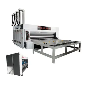 ZHENHUA-YSF-C Pizza Box Printing Semi Auto Corrugated Cardboard Flexo Printer Slotter Die Cutter Machine