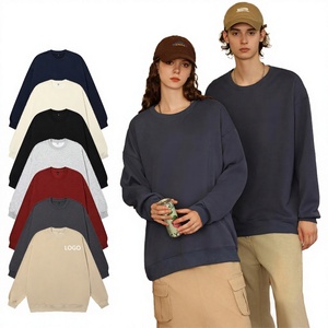 Pull en maille épaisse 320g pour l'hiver - Personnalisable avec logo de marque, chaud et confortable pour hommes et femmes, coupe oversize - Product Image 2