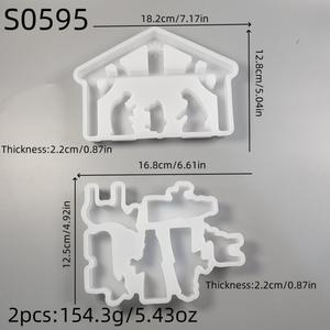 Moule en silicone pour plâtre décoratif en ciment, modèle M52405 Wild Crisp Birth Suit - Product Image 6