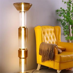 Lámpara de Pie de Vidrio Creativa Minimalista Nórdica para Dormitorio, Lámparas de Estudio Modernas y Únicas para Sala de Estar, Hotel, Sala de Exposiciones - Product Image 1