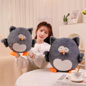 Boneka Hewan Burung Hantu Bantal Boneka Plush Kartun Selimut Grosir Bantal Selimut Burung Hantu 2-in-1 - Product Image 2