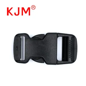 KJM pom heavy duty ajustável 25mm cinta de plástico cinto liberação lateral fivela saco para mochila