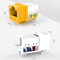 Connecteur réseau Cat6 UTP 250 MHz à sertir, Jack Keystone 5G Bit RJ45 pour réseaux de télécommunications