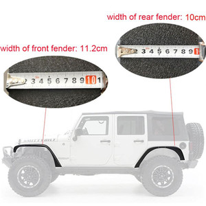 Fusées d'aile de style plat en acier pour <span class=keywords><strong>Jeep</strong></span> pour <span class=keywords><strong>Wrangler</strong></span> <span class=keywords><strong>JK</strong></span> 2007-2017 J064 - Product Image 3