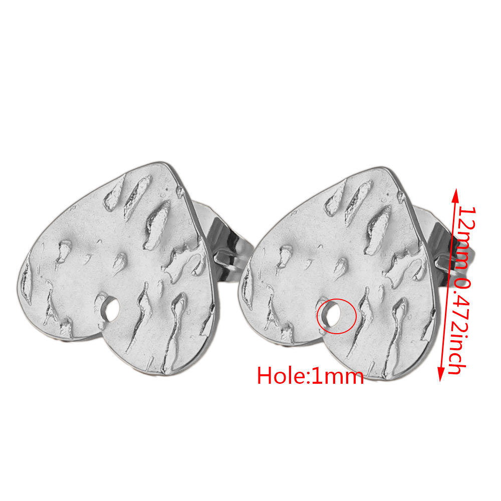 Heart-Shaped - Steel silver Color