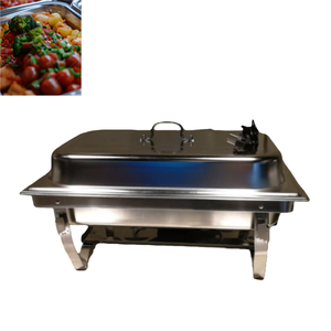 Calentador de Alimentos Comercial Rectangular con Dos Platos, Equipo de Restaurante de Pie - Product Image 6