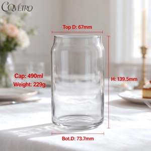 <span class=keywords><strong>Verre</strong></span> à bière transparent de 490 ml, sans plomb, réutilisable, avec impression et <span class=keywords><strong>gravure</strong></span> de logo personnalisés pour bar et fête - Product Image 2