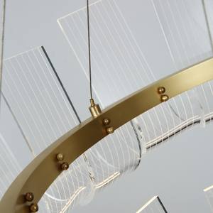 Lámpara de Techo LED Redonda de 2 Niveles con Diseño Creativo en Cobre, Cristal de Murano y Metal, Estilo Europeo Personalizado - Product Image 4