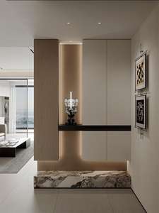 خزانة أحذية بتصميم قابل للتخصيص لتخزين الأحذية، مناسبة لأثاث غرفة المعيشة - Product Image 1