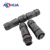 Câble M12 pour alimentation et signal, 4A, mâle-femelle, connecteurs étanches IP68 à 4 broches