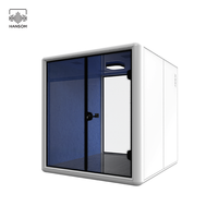Cabine de travail préfabriquée, bureau modulaire, cabine de réunion intérieure, cabines de bureau insonorisées mobiles, cabine téléphonique moderne en aluminium à vendre