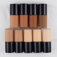 Fond de teint liquide minéral de haute qualité teint foncé maquillage longue durée imperméable mat hydratant naturel marque privée