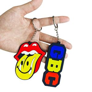 حزام من كلوريد البولي فينيل الناعم ثلاثي الأبعاد مخصص متعدد الألوان Oem ، حلقة مفاتيح من كلوريد البولي فينيل لترويج الهدايا - Product Image 5