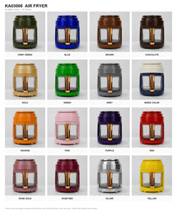 Freidora de Aire Inteligente Compacta Multifunción Todo en Uno SKD Home Visual, 4L, con Cesta de Vidrio, 4 Menús Preestablecidos, Panel Táctil Digital KA03006 - Product Image 2