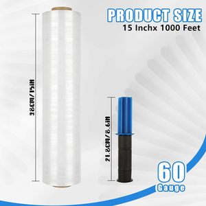 Portable Clear Hand Wrapping Film Cast Stretch Film Roll <b>Shrink</b> Wrap <b>Plastic</b> Industry Moisture Proof Soft Packaging Film - Product Image 3