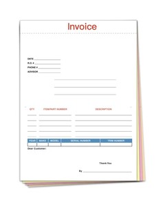 Tùy chỉnh 8.5x11 inch <span class=keywords><strong>carbonless</strong></span> giấy 2-3-4 phần hóa đơn A5 nhận A4 <span class=keywords><strong>NCR</strong></span> hóa đơn 80gsm bản sao hình thức mỗi bộ riêng biệt không cuốn sách - Product Image 1