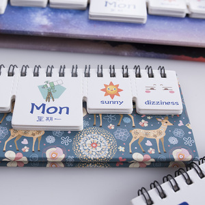 Biểu tượng tùy chỉnh sáng tạo máy tính để bàn mini lịch Thanh lịch thiết kế đơn giản với tính năng đếm ngược Lịch Bàn thanh lịch phong cách hoạt hình - Product Image 3