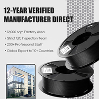 Pencetak 3D filamen serat karbon PLA 1.75mm 2.85mm filamen PLA CF bahan cetak 3d penyusutan rendah kualitas tinggi hitam