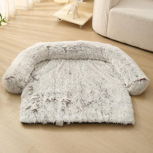 Motif solide coussin de canapé pour animaux de compagnie hiver chaud en peluche chat <span class=keywords><strong>chien</strong></span> lit amovible et lavable <span class=keywords><strong>chien</strong></span> canapé-lit avec coussin - Product Image 3