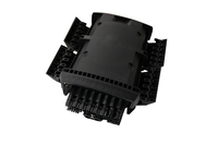 Kotak Distribusi Serat Optik Hitam IP65 Tahan Air 16 24 Core Splitter Box Caja Nap Box PLC Splitter