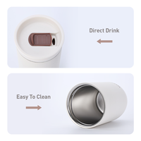 Mug à café isotherme en acier inoxydable personnalisé Haers avec couvercle, gobelet de voyage