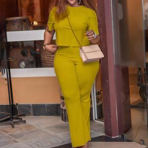 Nuevas Llegadas, Más Vendidos, Conjunto de 2 Piezas para Mujer, Camiseta de Manga Corta y Pantalones Largos, Conjunto de Dos Piezas - Product Image 5