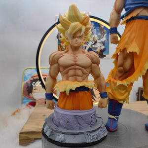 Bolas de dragones <span class=keywords><strong>Super</strong></span> Saiyan Son Goku Pago de paracaídas Busto de medio cuerpo con cabeza intercambiable Modelo decorativo Extragrande - Product Image 4