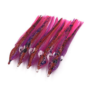 Señuelos de Pesca de Goma con Forma de Calamar de 4.5 Pulgadas y 15g, Señuelos de Pesca Suaves, Señuelos de Pesca de Pulpo, Señuelos de Pesca de Atún - Product Image 1