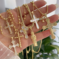 Collier Pendentif Fleur en Zircon Plaqué Or 18K Style Européen et Américain Vintage Chaînes Classiques Tendance Vente en Gros