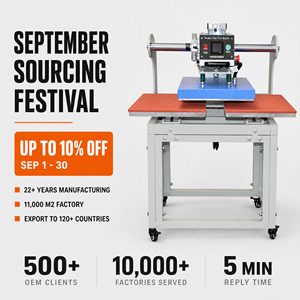 40x60cm 16*24in Semi-Automaticn Heat Press Machine Dual Heat Transfer Machine For Clothes