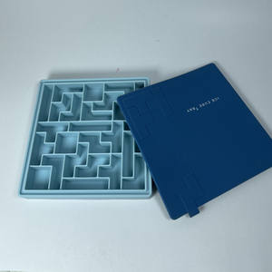 Moule à glaçons en silicone avec design <span class=keywords><strong>labyrinthe</strong></span> pour whisky, jus, crème glacée - Écologique, pour cuisine, bar, articles ménagers (couleur personnalisable) - Product Image 3