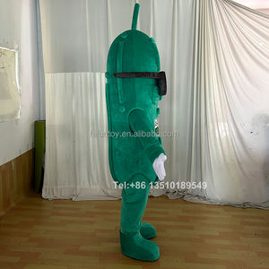 Костюм талисмана из зеленого огурца с солнцезащитными очками - Product Image 4