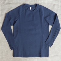Nouveau produit : T-shirt de sport respirant en tissu gaufré, avec logo brodé personnalisé, pour homme, idéal pour la course et la gym, collection automne-hiver, manches longues