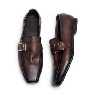 Nouvelles Chaussures Habillées pour Hommes 2026 – Oxford Artisanales à Bout Carré, Tige en Cuir Respirante, Légères et Antidérapantes à Lacets - Product Image 5