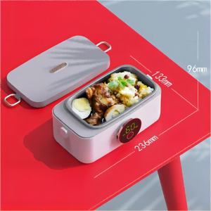 Customized Smart USB Electric <b>Heated</b> Stainless Steel 1L-1.6L Food Warmer <b>Battery</b> <b>Powered</b> Automatic for Outdoor Car Use Office - Product Image 4