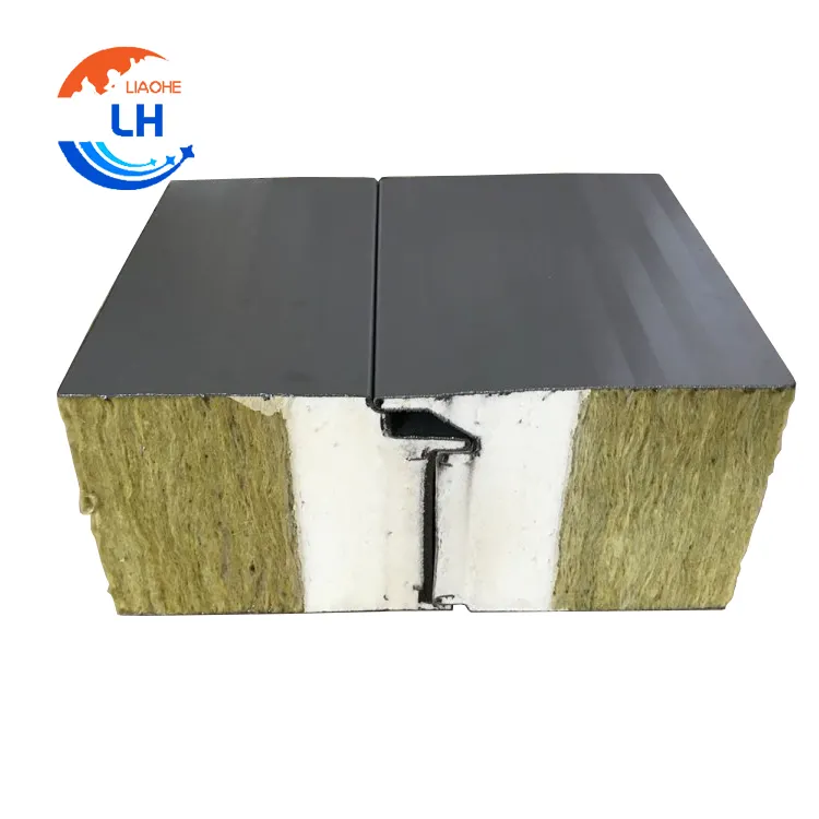 Thermal Insulation 50mm 200mm Thickness fire resistance Sandwich Panel Roofing and Wall Boards