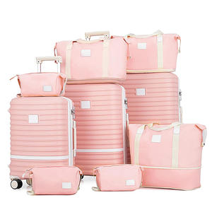 Ensemble <span class=keywords><strong>de</strong></span> bagages <span class=keywords><strong>de</strong></span> cabine 9 pièces du fabricant avec roulettes pivotantes, <span class=keywords><strong>valises</strong></span> rigides extensibles pour bagages <span class=keywords><strong>de</strong></span> voyage à roulettes - Product Image 5