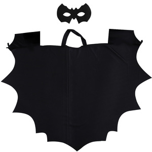 Ensemble Cape et Manteau de Chauve-souris Noire pour Enfants, Déguisement de Cosplay d'Halloween, pour Fêtes et Spectacles, Vente en Gros - Product Image 2