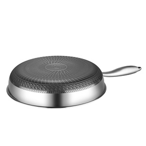 Sartén Antiadherente de Acero Inoxidable con Diseño de Panal, Sartén para Cocina, Apta para Estufas de <span class=keywords><strong>Gas</strong></span> y Cocina de Inducción - Product Image 1
