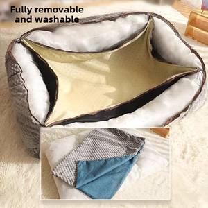 Todas las estaciones Extraíble Lavable Perros grandes Invierno Cálido Perrera Cama Mascota Sofá para dormir - Product Image 3