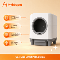 Bac à litière intelligent pour chat Hippo CH-ICB019, toilette automatique autonettoyante pour chat, contrôle par application, grande capacité de 80L, bac à déchets pour animaux de compagnie