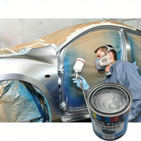 Peinture acrylique automobile en aérosol, couleur argent grossier, couche de finition supérieure, rénovation automobile pour voitures et meubles, résistante aux intempéries, haute performance