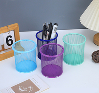 Porte-stylos en maille métallique, organisateur de bureau en fil de fer pour fournitures de bureau et papeterie, accessoires de bureau robustes